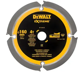 DeWalt / Pílový kotúč / Priemer 160x20 mm / 40 zubov / Laminát, cement, sadrokartón