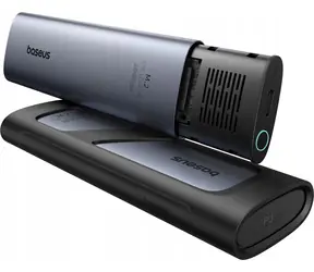 Baseus FlyJoy strieborná / Externý box pre M.2 NVMe SSD / USB-C 3.2 Gen2 / 10 Gbps / do 8TB / hliníkový