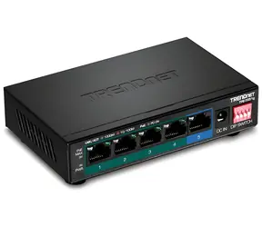 Trendnet TPE-TG51G / Switch / 5- Port Gigabit PoE+ / 60 W / 10 Gbit/s / kovové prevedenie