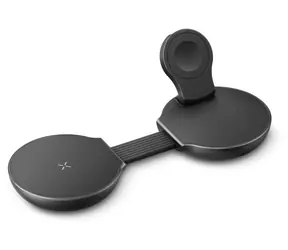 Energea AluMag Trio 2 Gunmetal / Bezdrôtová nabíjačka / 3v1 / Qi2 / skladacia / 25 W