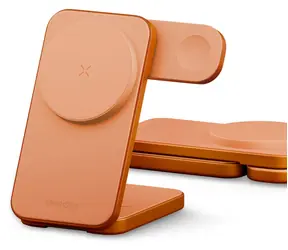 Energea MagTrio 2 oranžová / Bezdrôtová nabíjačka / 3v1 / Qi2 / skladacia / 32,5 W