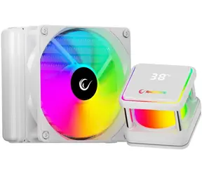 Rampage Infinite V120 biela / AIO vodný chladič CPU / 120 mm / ARGB / Ukazovateľ teploty