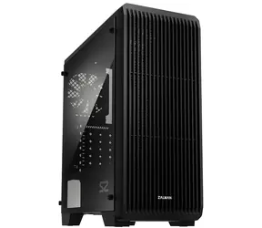 Zalman S2 čierna / Skriňa / ATX / 1x USB 3.2 Gen 2 / 2x USB 2.0 / bez zdroja / priehľadná bočnica