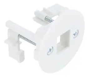 DeLock Keystone biela / Modulový držiak / Nástenná a stolná montáž / 1 Port / O 50 mm