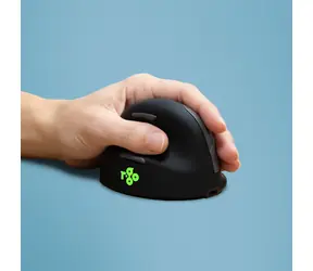 R- Go HE Vertical Mouse Left L čierna / strieborná / Ergonomická bezdrôtová myš / Bluetooth / 2400 DPI / 5 tlačidiel