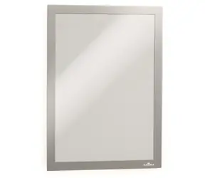 Durable Duraframe A4 strieborná / Magnetický rámček / Samolepiace / 10 ks