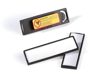 Durable Clip Card Magnet čierna / Menovka / Magnetická / 67 x 17 mm / 25 ks