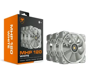 COUGAR MHP 120 biela / Ventilátor / 120 mm / 3 ks / 2000 RPM / 82,48 CFM / 34,5 dB
