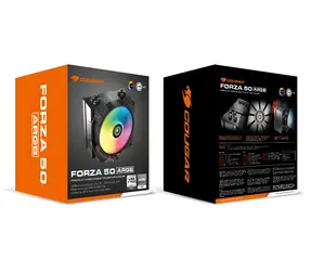 COUGAR Forza 50 ARGB čierna / Chladič CPU / 120 mm / 82,48 CFM / 4-pin PWM / ARGB