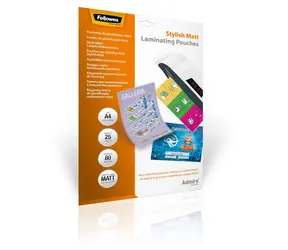 Fellowes Admire / Laminovacie fólie / A4 / 80 mic / matná / 25 ks