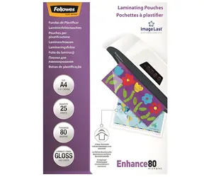 Fellowes ImageLast / Laminovacie fólie / A4 / 80 mic / lesklá / 25 ks