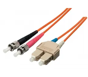 Equip ST-SC žltá / Optický patchkábel / Duplex / Singlemode OS2 / 5 m