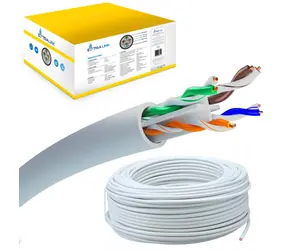 Extralink CAT6 U/UTP V2 sivá / Sieťový kábel / vnútorný / 305 m / drôt / PVC
