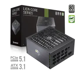 Gamemax LION CORE 1200P / Napájací zdroj / 1200W / 80 PLUS Platinum / Plne modulárny