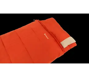 Outwell Contour Lux (Pravý zips) červená / Spací vak