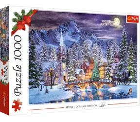 Trefl Puzzle Vianočná atmosféra / 1000 dielikov / 68,3 x 48 cm / Deti a dospelí