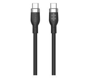Hyper Nabíjací kábel Silicone 60W USB-C (M) - USB-C (M) 1,5 m čierna