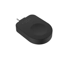 FIXED USB-C adaptér pre Apple Watch čierny / Nabíjací adaptér / pre Powerstation Uni / 2,5 W
