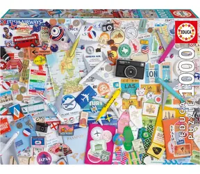 Educa Puzzle Cestovná koláž