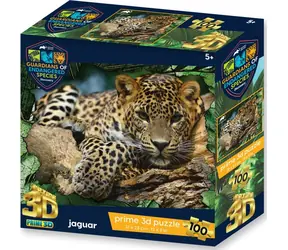 Prime 3D Puzzle Ohrozené druhy: Jaguár / 3D efekt / 100 dielikov