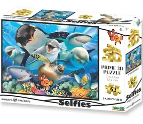 Prime 3D Puzzle Podvodné selfie / 3D efekt / 63 dielikov