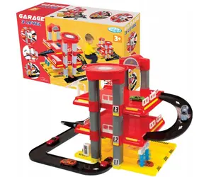 MOCHTOYS Trojposchodová garáž s heliportom a výťahom / od 3 rokov