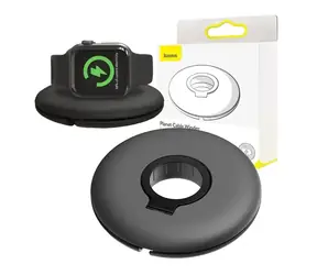 Baseus Planet Cable Winder čierna / Organizér nabíjačky / Apple Watch rad 1-5