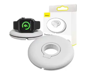 Baseus ACSLH-02 biela / Organizér a držiak nabíjačky Apple Watch / PC+TPU