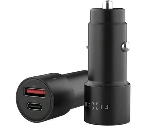 FIXED FIXCC63 čierna / Autonabíjačka / USB-C + USB-A / 63W / PD 3.0