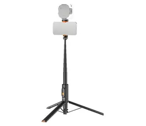 Neewer PA992 čierna / Selfie tyč so statívom / Bluetooth diaľkové ovládanie / výška 31-147 cm / Cold shoe