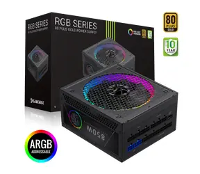 Gamemax RGB 850G / Zdroj / ATX / 850W / 80 PLUS Gold / RGB / Plne modulárne