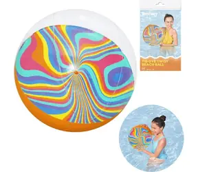 Bestway Nafukovacia plážová lopta Twist / O 34 cm / PVC / od 2 rokov