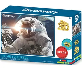 Prime 3D Puzzle Astronaut zblízka / 100 dielikov / 3D optický efekt / 31 × 23 cm