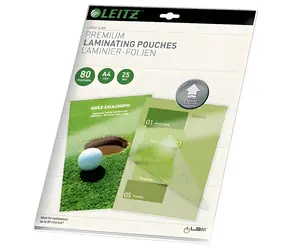 Leitz A4 / Laminovacie vrecká / 80 mic / 25 ks / Smerovacia technológia