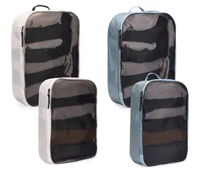 Thule TPCS205 Pond Gray/White / Sada organizérov / 4 ks / Cestovné / Recyklovaný nylon