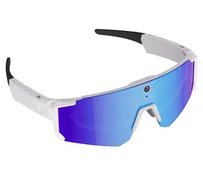 Colmi V06 AI biela, modrá sklá / Chytré slnečné okuliare / 8MP kamera / 2K video / Bluetooth 5.3 + Wi-Fi / IP54