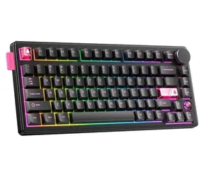 ONIKUMA MT706 čierna / Herná klávesnica / mechanická / 2,4 GHz / Bluetooth / RGB