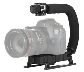Puluz PU3005 čierna / Video rukoväť / C-tvar / Pre fotoaparát / Závit 1/4 palca / Nosnosť 3 kg