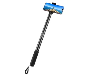 Puluz PU641B čierna / Selfie tyč / kovová / 2 m / pre Insta360 One RS, X2, X3, X4