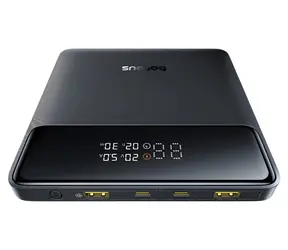 Baseus Blade H1 Lite čierna / Powerbanka / 20000 mAh / 2x USB-C / 2x USB-A / 100W / displej