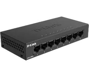 D-Link DGS-108GL / Switch / 8- Port / 10/100/1000 Mbps / Kovové prevedenie / bez ventilátora