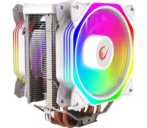 Rampage Octagon C60 biela / Chladič CPU / 2x 120mm / TDP 180W / 29 dB / 1800 ot./min / Intel + AMD