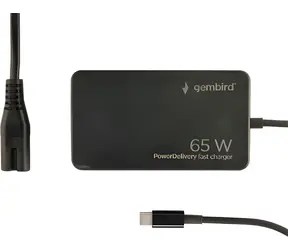 Gembird GaN 65W / Nabíjačka / USB-C / PD