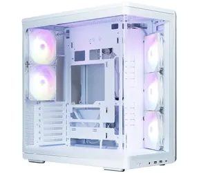 Zalman P60 biela / Skriňa / ATX / 5x 120mm ARGB fan / 2x USB-A 3.2 Gen2 + 1x USB-C / panoramatická