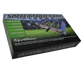 Sportteam Mini stolný futbal / 51x31x9, 5 cm / 12 figúrok, 2 loptičky, 2 počítadlá skóre