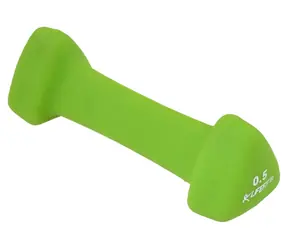 Lifefit Neoprénová činka Triangle zelená / 0,5 kg / oceľové jadro