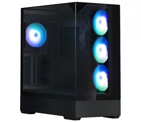 Zalman P40 Prism PLUS čierna / Skriňa / ATX / 4X 120mm ARGB / 2x USB 3.0 + 1x USB-C / panoramatická / bez zdroja