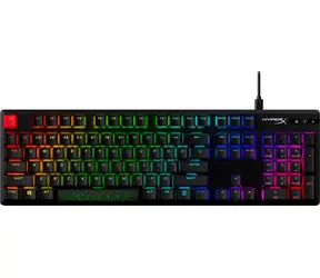HyperX Alloy Origins PBT čierna / Herná klávesnica / mechanická / HyperX Blue / US / RGB / USB-C