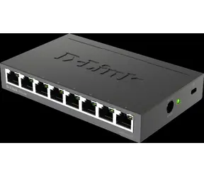 D-Link DGS-108 / Switch / 8- Port / 10/100/1000 Mbps / neriadený / kovové prevedenie
