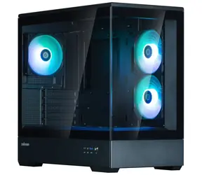 Zalman P30 V2 čierna / Počítačová skriňa / Mini Tower / 3x 120mm ARGB / USB-A 3.0 / USB-C / temperované sklo